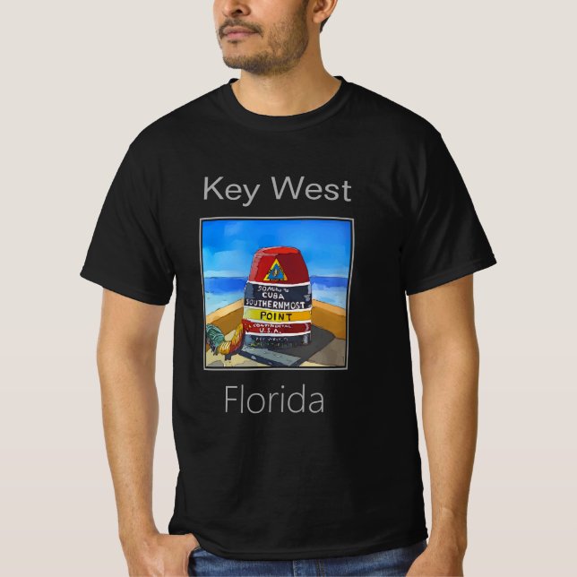 Söderst punktmarkör, Nyckel Väster, Florida T Shirt (Framsida)
