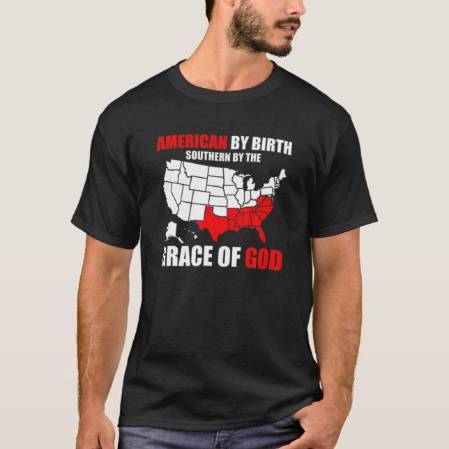 Söderut av Guds amerikanska höghet av Birth Sou T Shirt (Framsida)