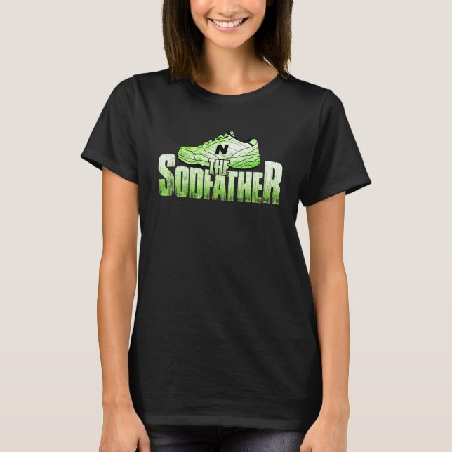 Sodfather Landscaping Gräsmatta Mower T Shirt (Framsida)