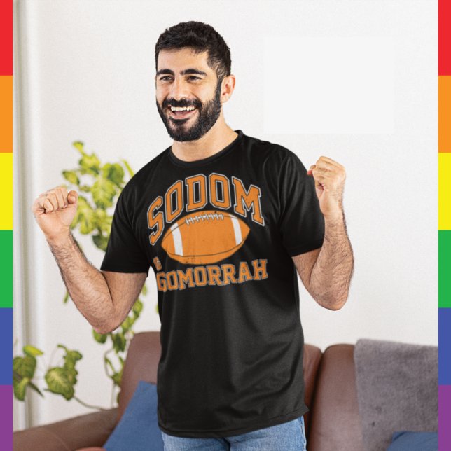 Sodom & Gomorrah Vintage Athletic LGBT T Shirt (Skapare uppladdad)