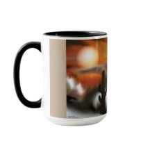 Södra Abstrakten av eld och is