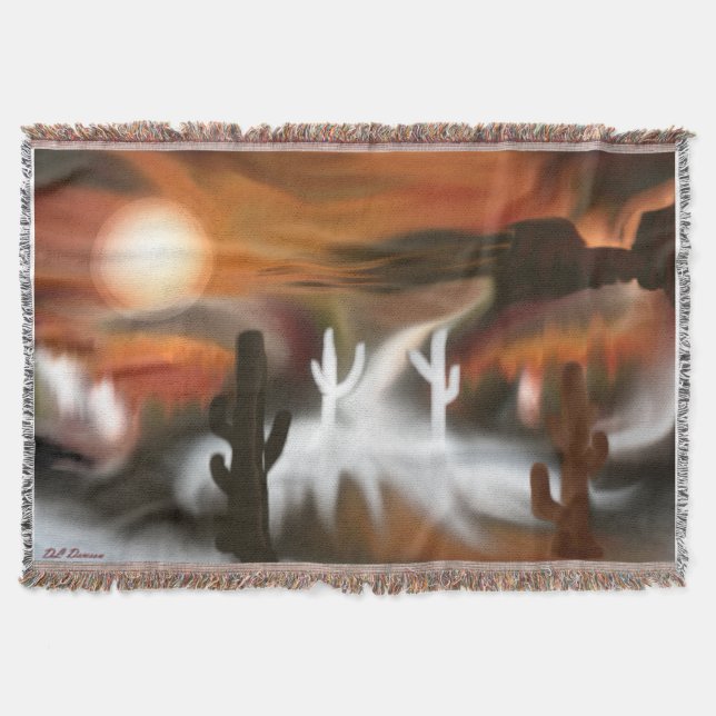 Södra Abstrakten av eld och is Mysfilt (Framsidan)