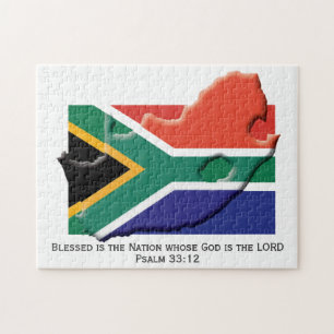 SÖDRA AFRIKA  Delad nation  SYDAFRIKANSKA FLAGGA Pussel