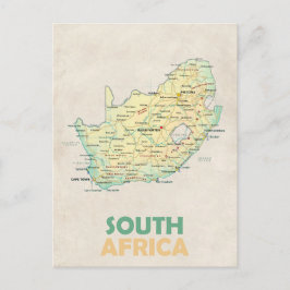 Södra Afrika karta vykort