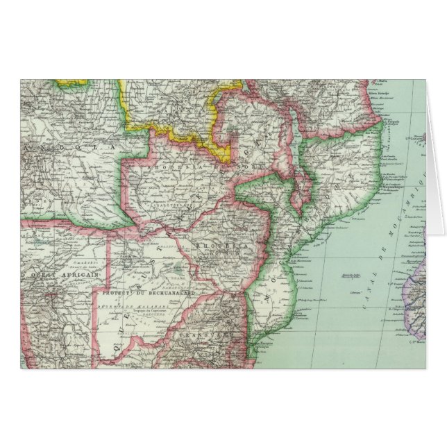 Södra Afrikan 2 Hälsningskort (Framsidan Horizontal)