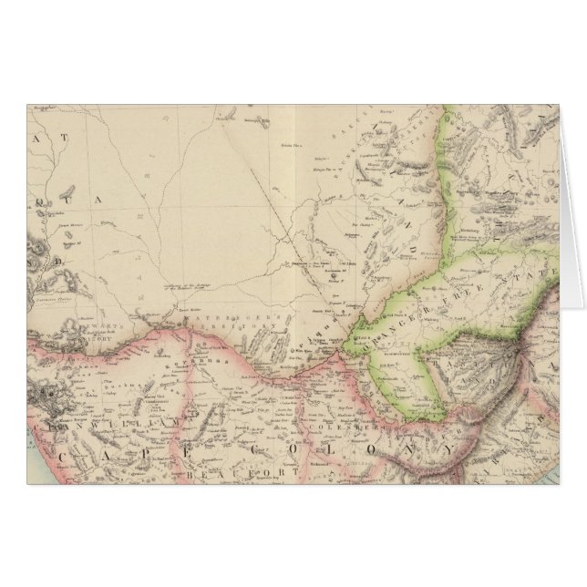 Södra Afrikan 2 Hälsningskort (Framsidan Horizontal)