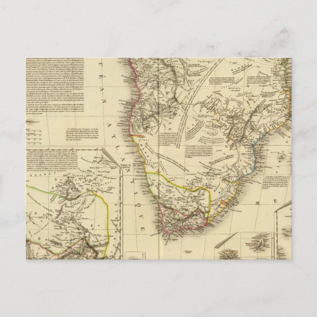 Södra Afrikan 2 Vykort (Framsida)