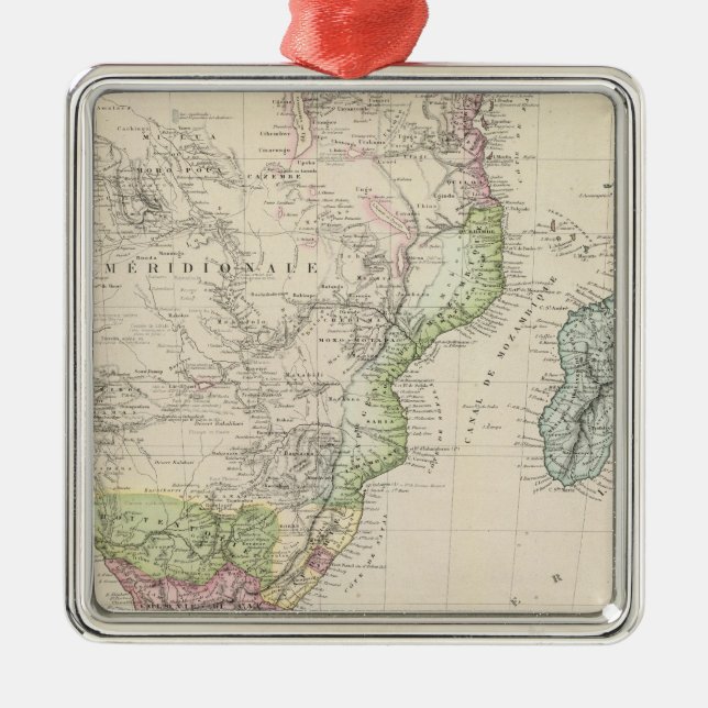 Södra Afrikan 4 Julgransprydnad Metall (Framsidan)