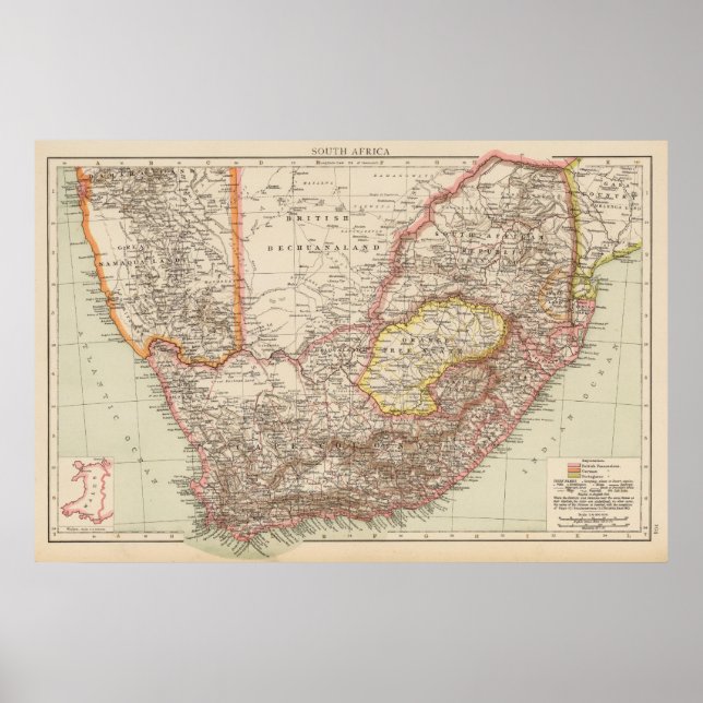 Södra Afrikan 4 Poster (Framsidan)