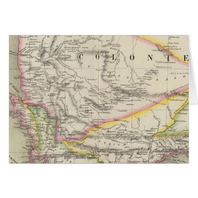 Södra Afrikan 53 Hälsningskort (Framsidan Horizontal)