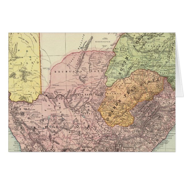 Södra Afrikan 5 Hälsningskort (Framsidan Horizontal)