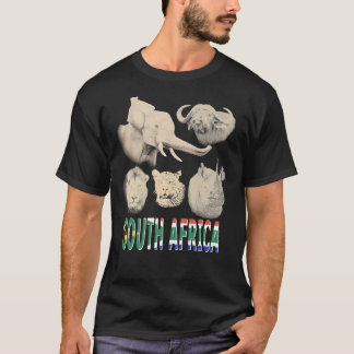 Södra Afrikan Big Fem Afrika Safari Essential T-Sh T Shirt
