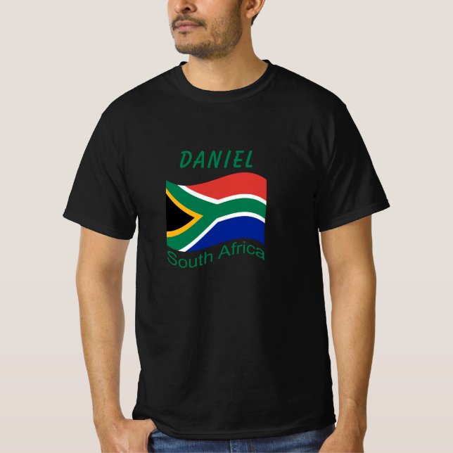 Södra Afrikan Flagga T-Shirt (Framsida)