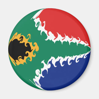 Södra Afrikan Gnarly Flagga Magnet