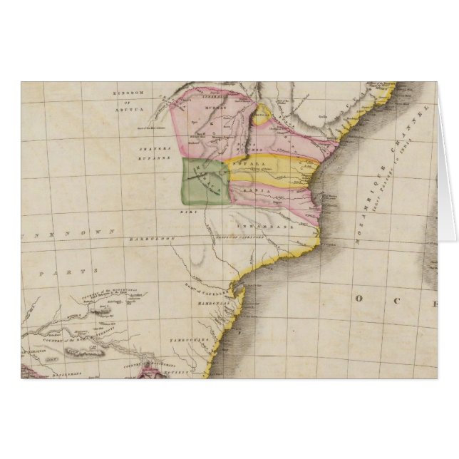 Södra Afrikan Hälsningskort (Framsidan Horizontal)