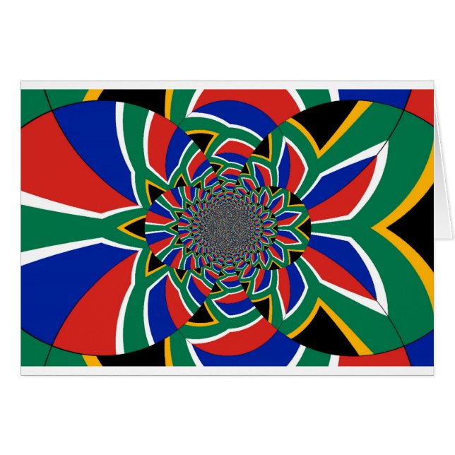 Södra Afrikan Hälsningskort (Framsidan Horizontal)