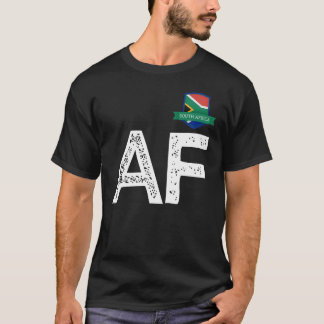 Södra Afrikan Human-Flagga A och F Sydafrika T Shirt