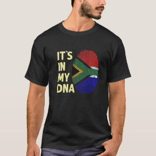 Södra Afrikan i mitt dinska sydafrikanska Flagga T Shirt