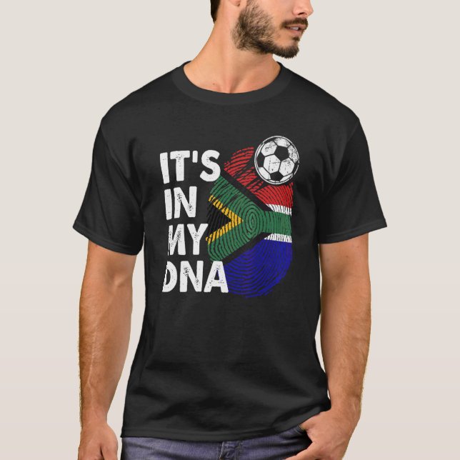 Södra Afrikan i mitt dinska sydafrikanska Flagga T Shirt (Framsida)