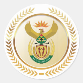 Södra Afrikan Jackar Arm Runt Klistermärke