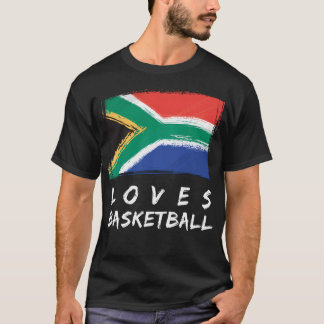 Södra Afrikan Kärlek Basketball T Shirt