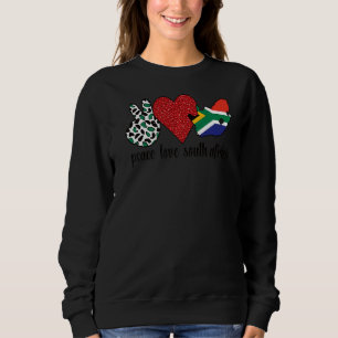 Södra Afrikan Kärlek Sydafrikanska Flagga Sydafrik T Shirt