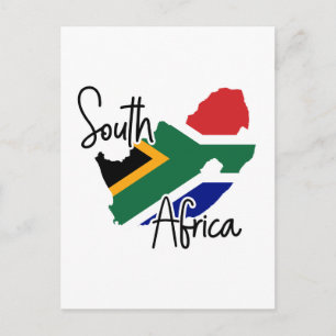 södra Afrikan karta Vykort