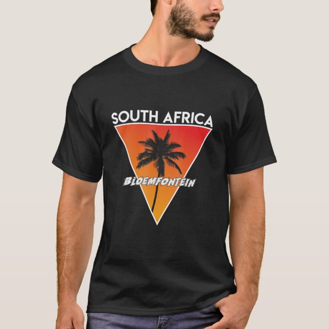 Södra Afrikan med Sunny Färg T Shirt (Framsida)