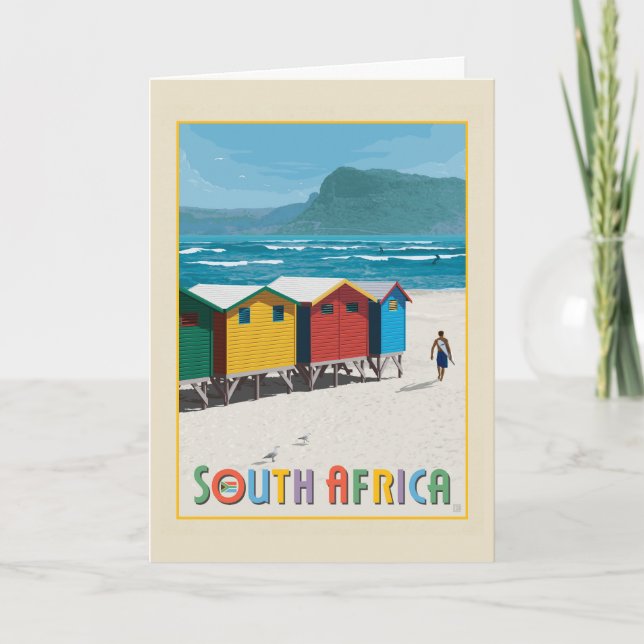 Södra Afrikan | Muizenberg Beach Kort (Framsida)