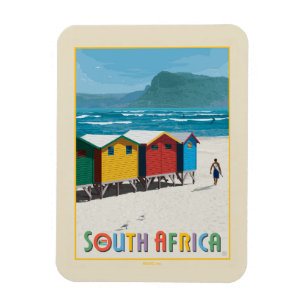 Södra Afrikan Muizenberg Beach Magnet