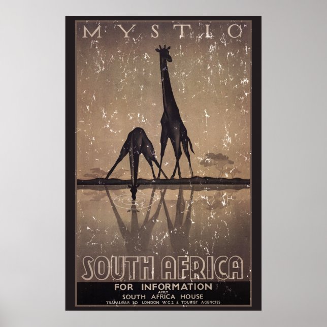Södra Afrikan - nödlidande Poster (Framsidan)