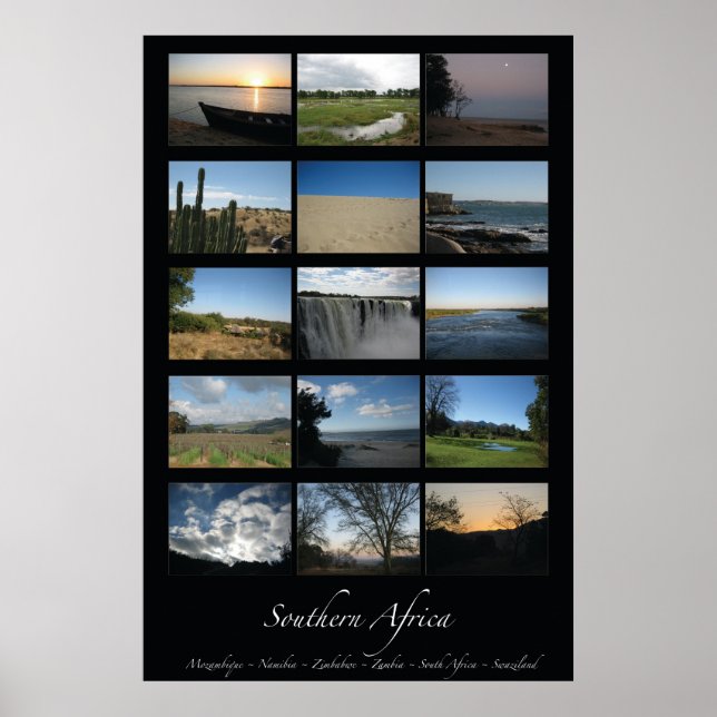 Södra Afrikan Poster (Framsidan)