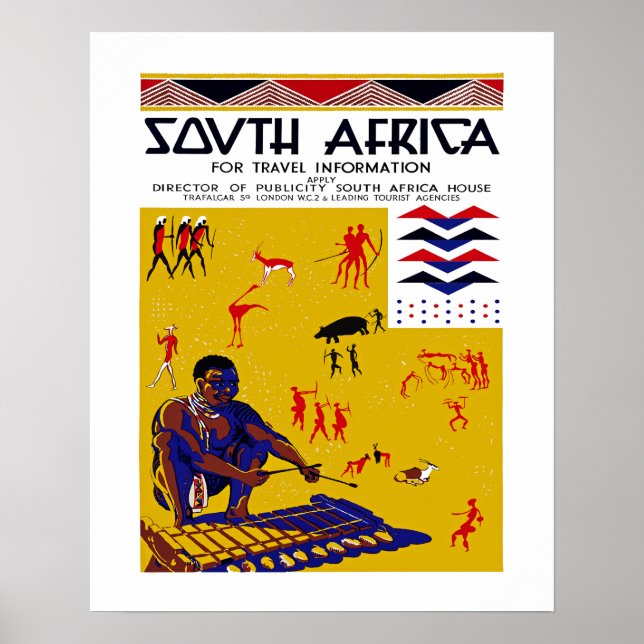 Södra Afrikan Poster (Framsidan)