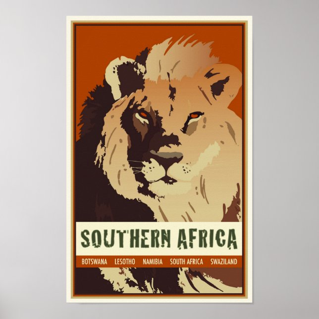 Södra Afrikan Poster (Framsidan)