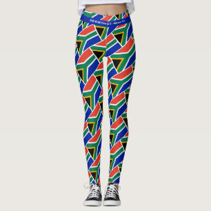 SÖDRA AFRIKAN SPRINGA DITT TÄVLING Personlig Leggings