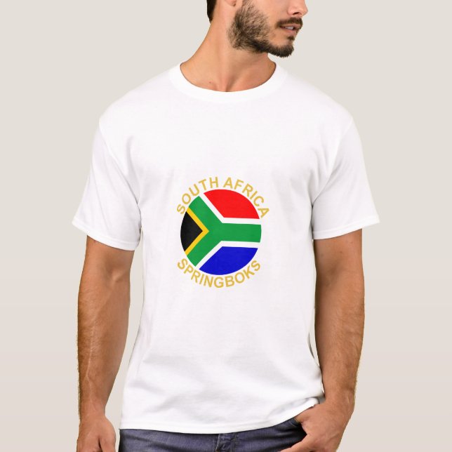 Södra Afrikan Springboks T Shirt (Framsida)