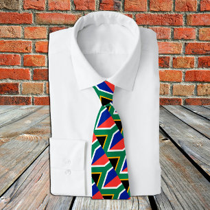 Södra Afrikan Ties, mode African Flagga, business Slips