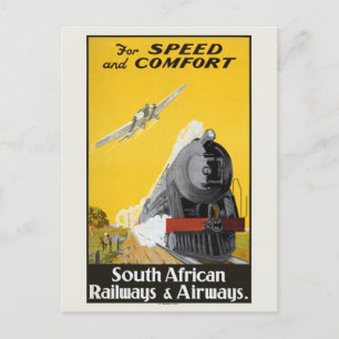 Södra Afrikan Vintage resor Poster 1934 Vykort