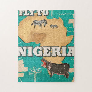Södra Afrikan Vintage resor poster Pussel