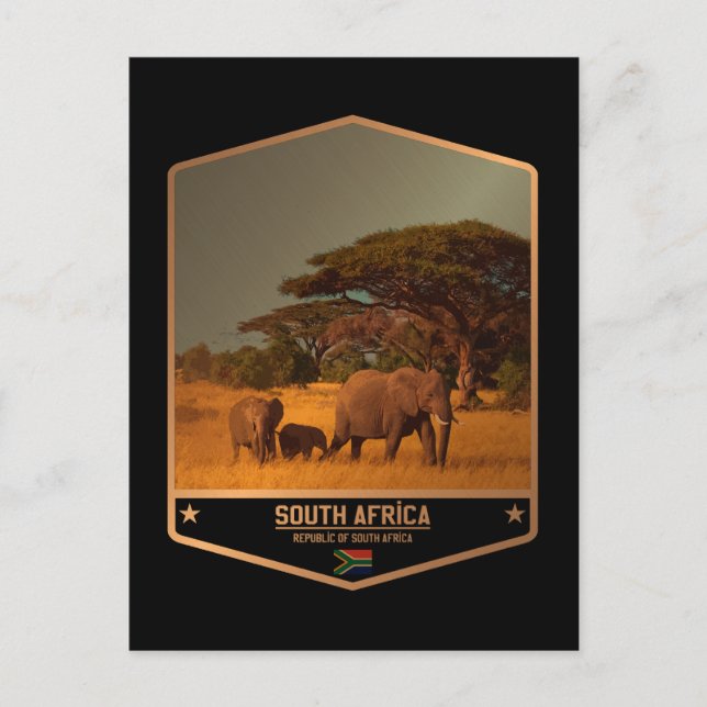 Södra Afrikan Vykort (Framsida)