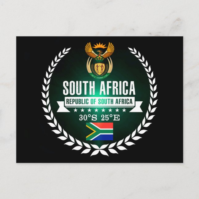 Södra Afrikan Vykort (Framsida)