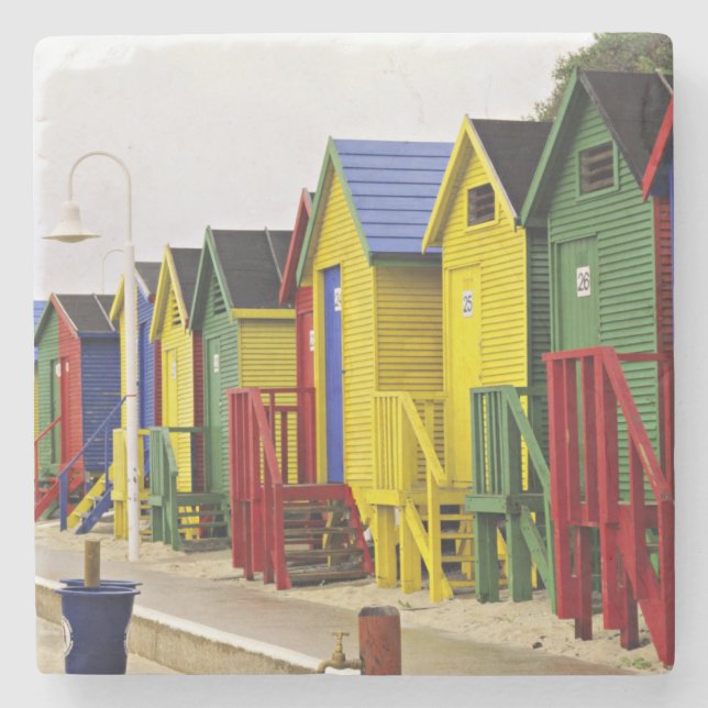 Södra Afrikan, Westernare Kap, St James.Färgstark Underlägg Sten (Framsidan)