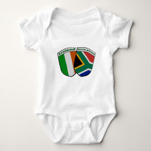 Södra - afrikanen & irländsk flaggavänskap för t shirt