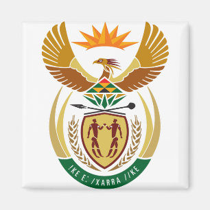 södra afrikans emblem magnet