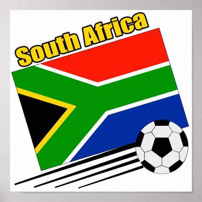 Södra Afrikans fotbollslag Poster (Framsidan)