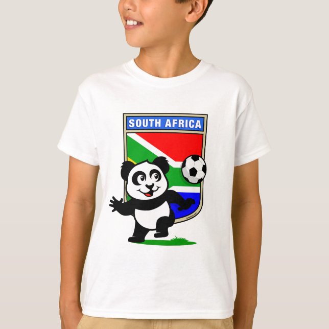 Södra Afrikans fotbollspanda T-shirt (Framsida)
