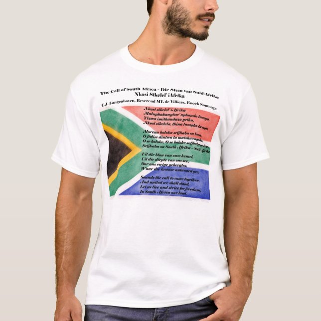 Södra Afrikans nationalsång Tee (Framsida)