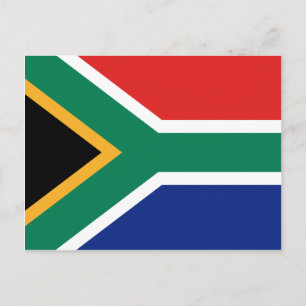 Södra Afrikans vykort för Flagga