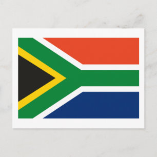 Södra Afrikans vykort för Flagga