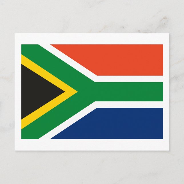 Södra Afrikans vykort för Flagga (Framsida)